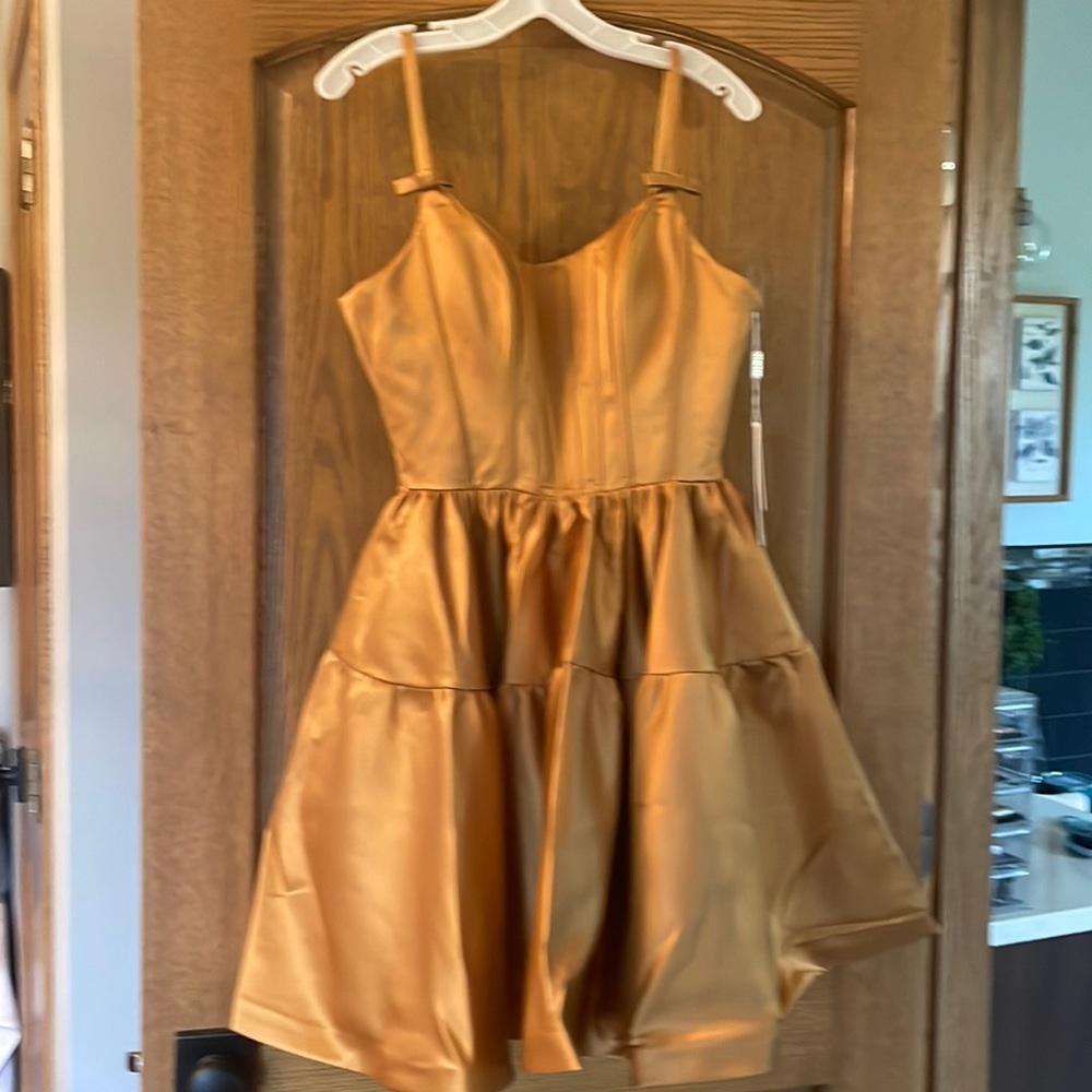 NWT Stacees sz4 hoco dress; still in original packaging; Stacees brand